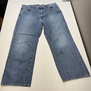 Levi's Original Jeans 569 Loose Straight 38x30 Embroidered Back‎ Pockets Blue